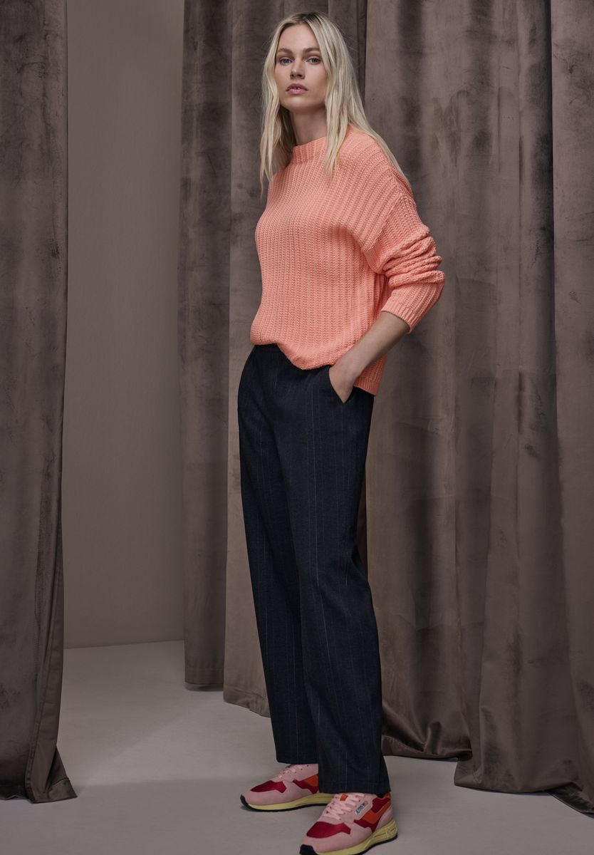 Turtleneck Strukturpullover