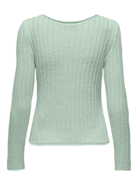 ONLPAMELA LS RIB O-NECK PULLOVER CC KNT