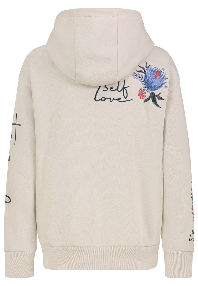 DOB Sweat, langarm, Kapuze mit Abnä