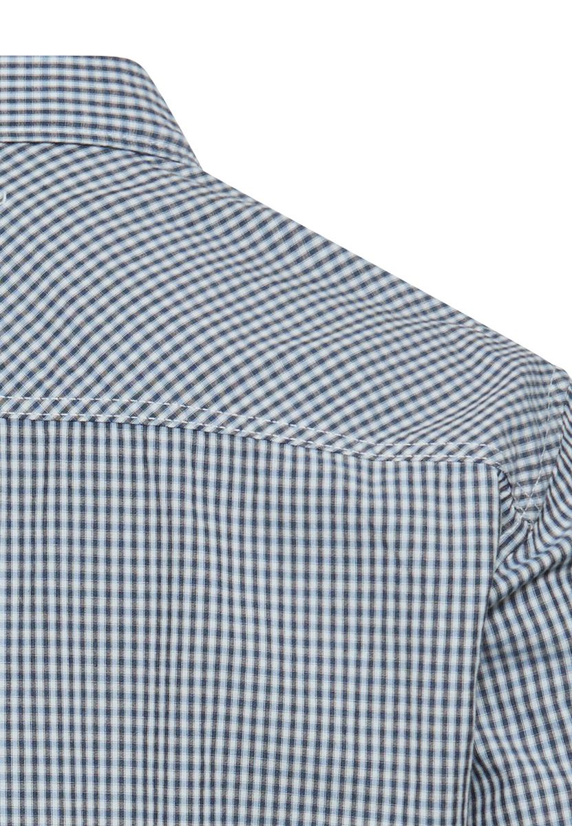 Langarmhemd mit Knopfleiste