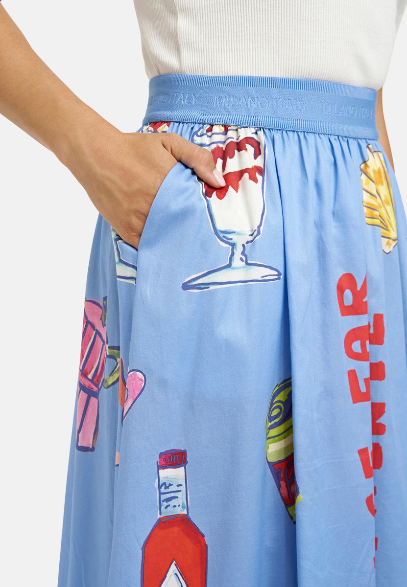 midi skirt elastic wb