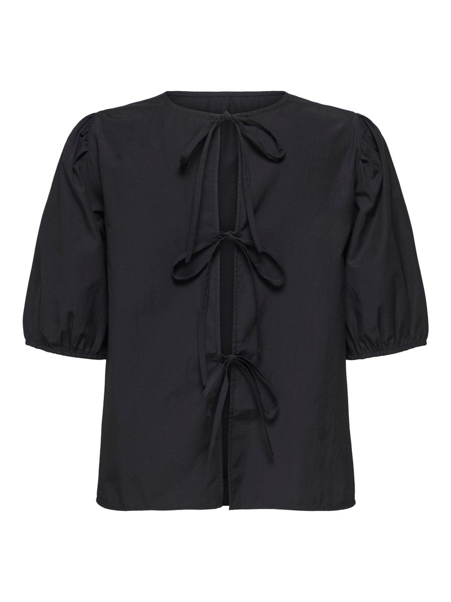 ONLJENNA S/S TIE 2-WAY TOP WVN NOOS