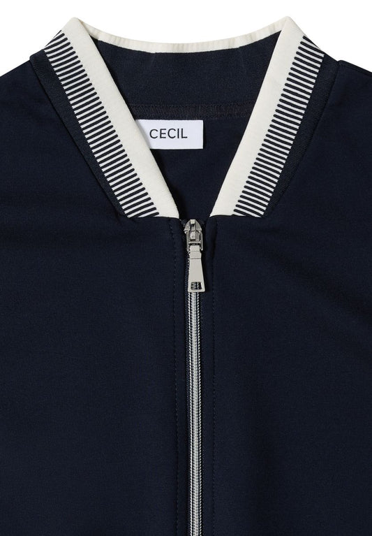 Blouson aus Jersey mit Knontrastdetails