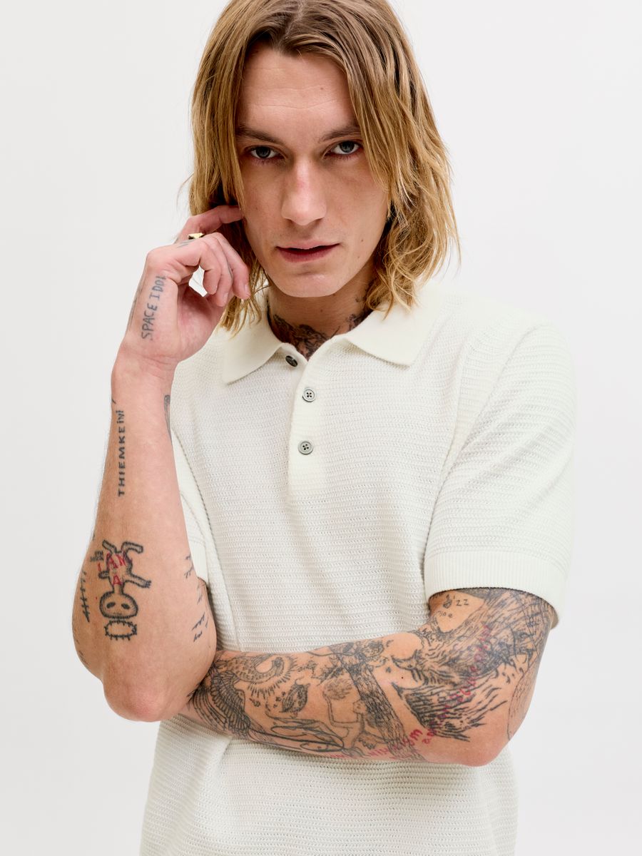 JPRBLURILEY KNIT POLO SS SN