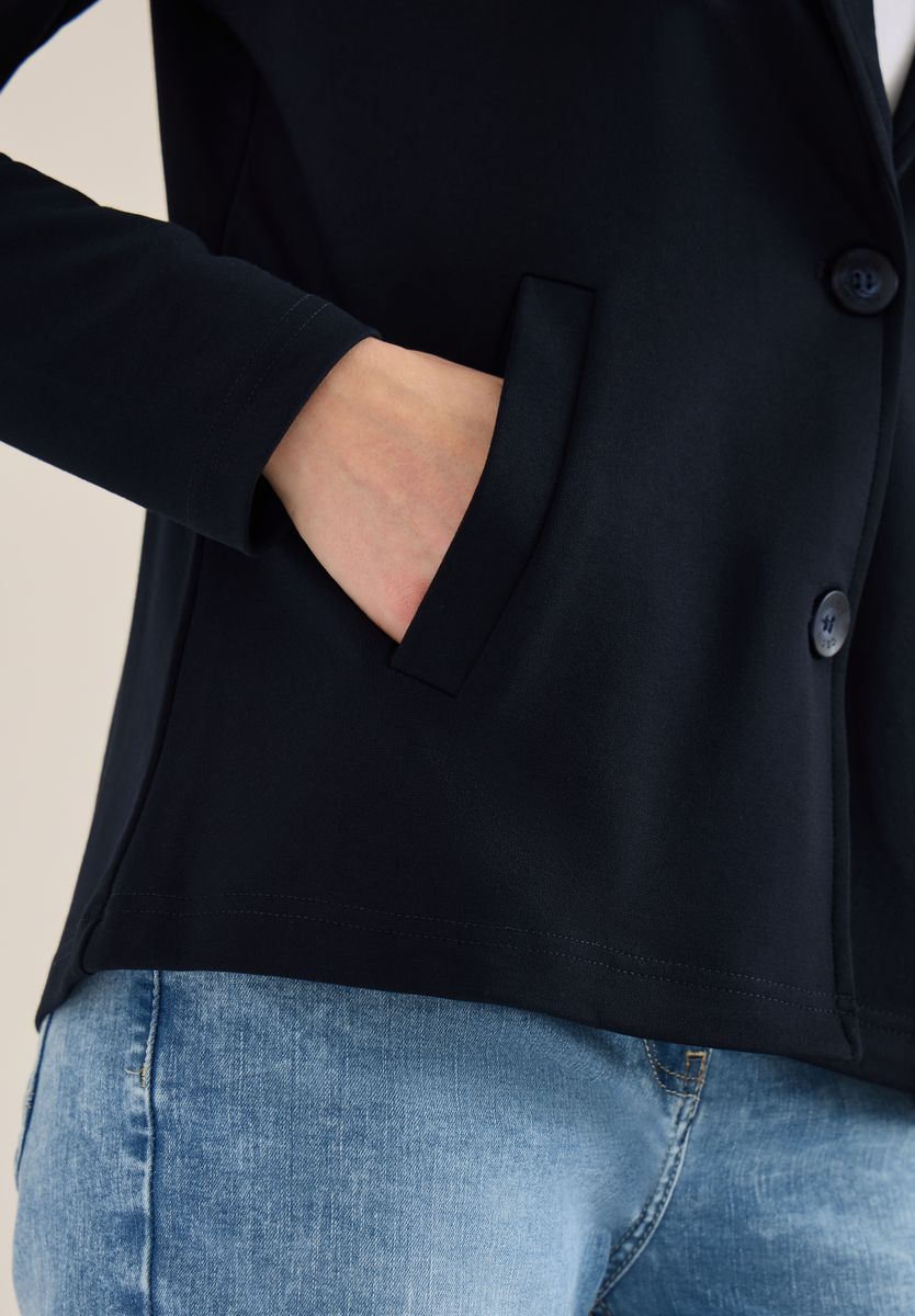 Basic Blazer mit Reverskragen