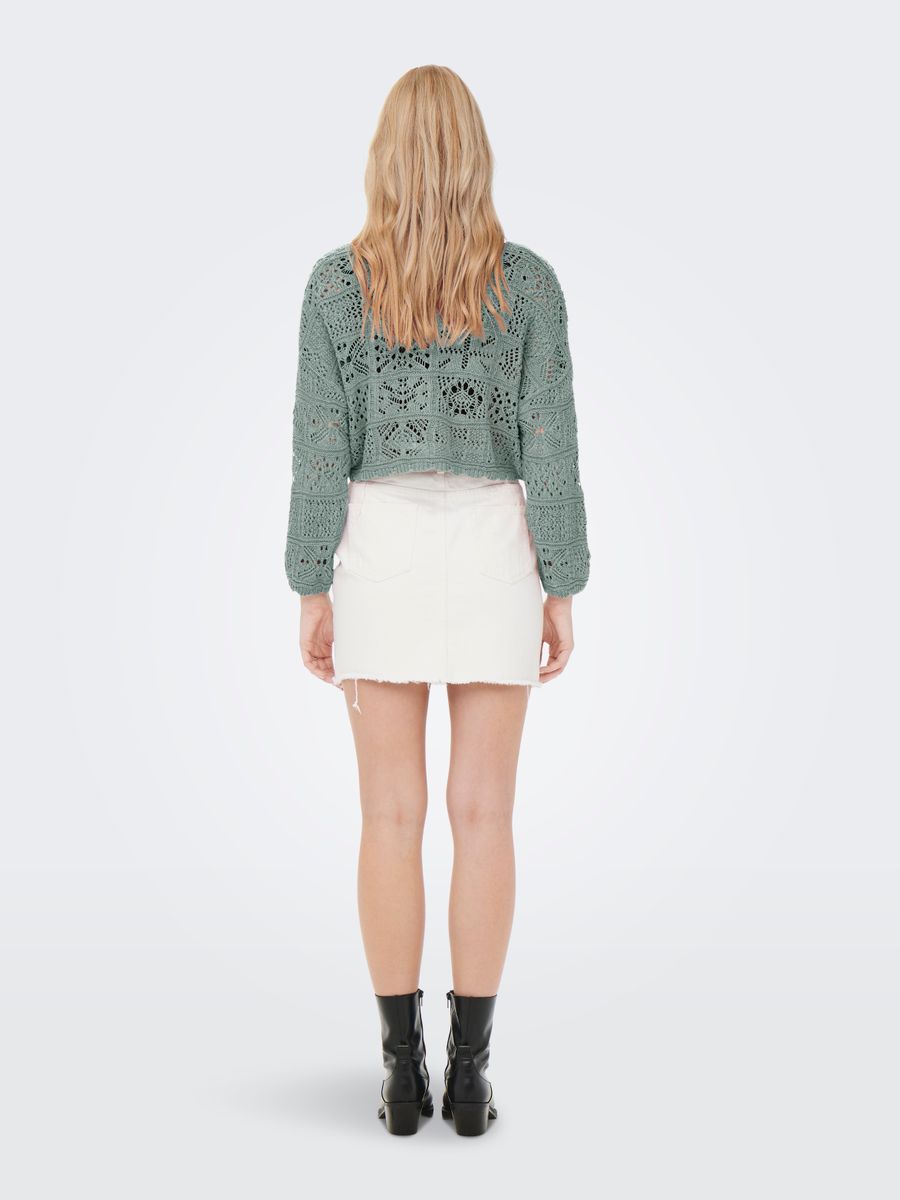 ONLBEACH 7/8 TIE CARDIGAN KNT NOOS