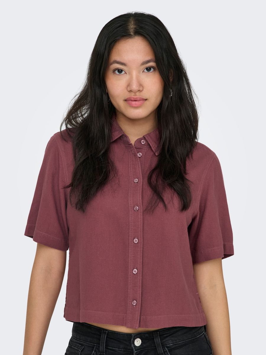 ONLGOA S/S LINEN BL SHIRT CC PNT