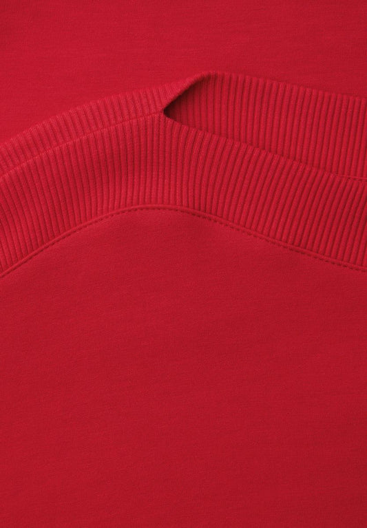 Dropped Shoulder Shirt mit Rippdetail