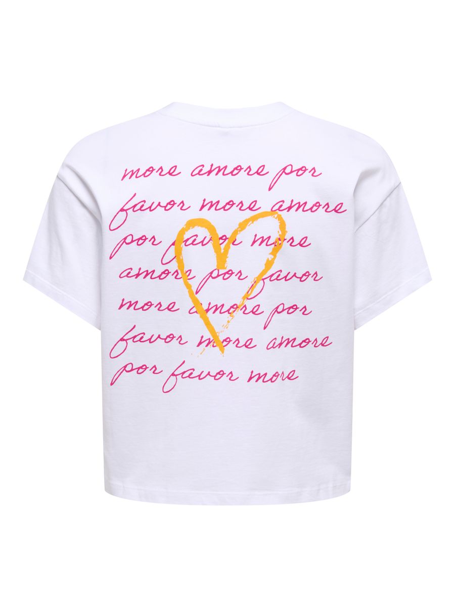 ONLANNBEL S/S BOXY CROP TEE JRS