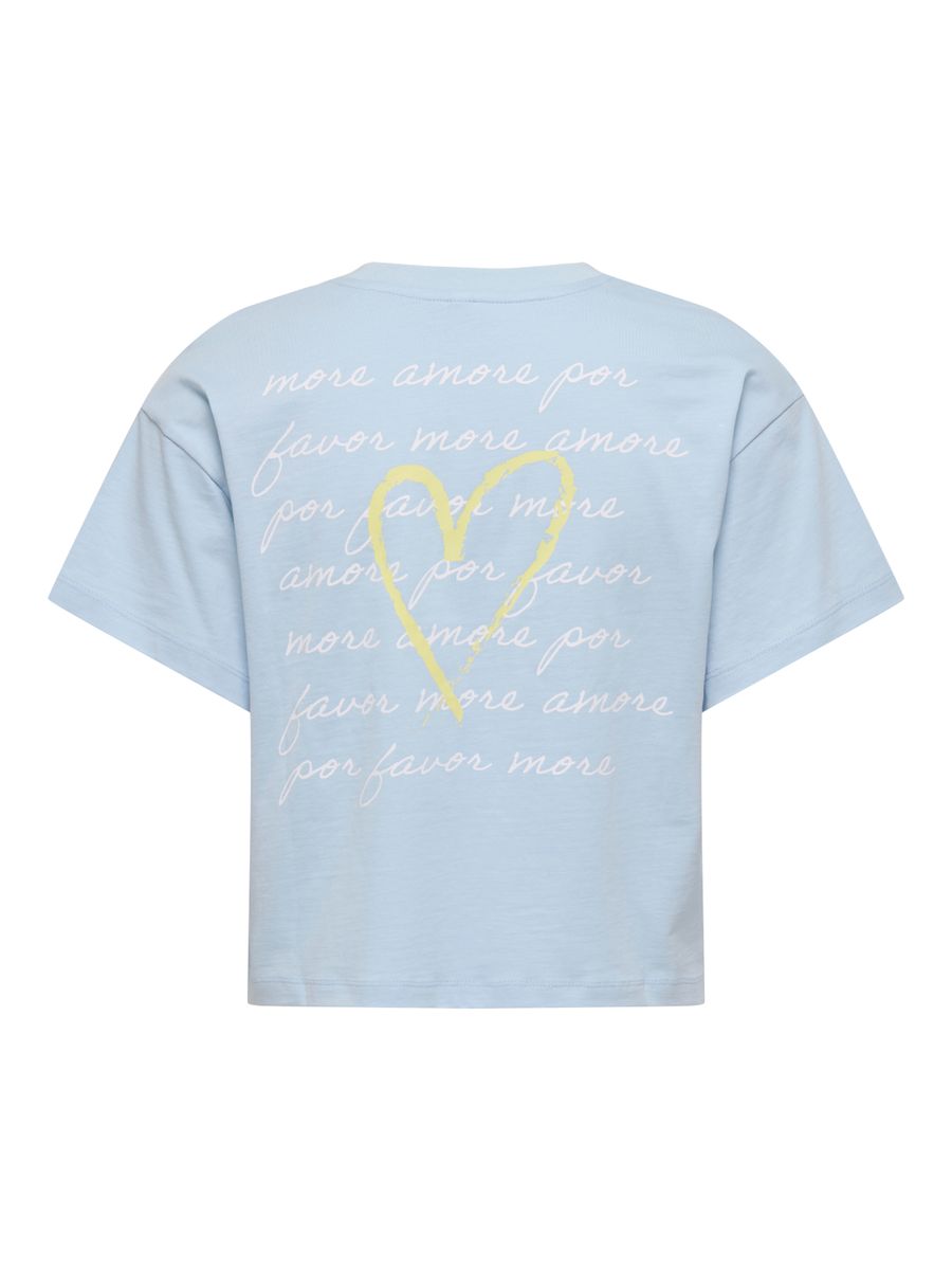 ONLANNBEL S/S BOXY CROP TEE JRS