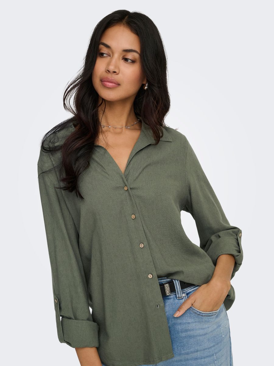 ONLGOA 3/4 STRAP LINEN BL SHIRT CC PNT