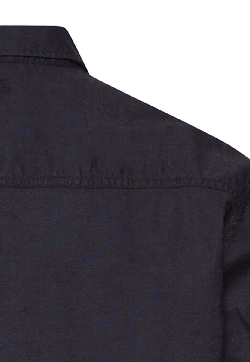 Kurzarmhemd aus Leinenmix