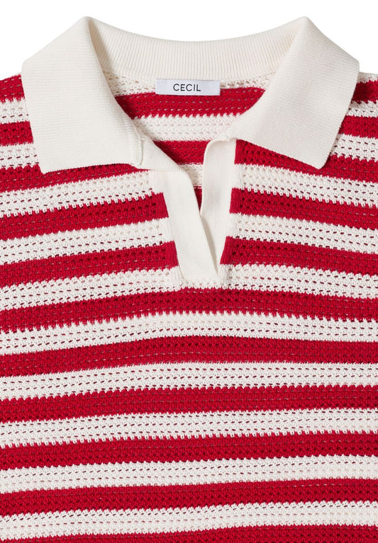 Kurzarm Poloshirt in Mesh-Qualität