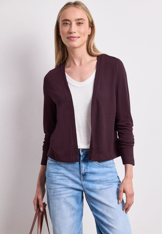 Langarm Jacke in offener Passform