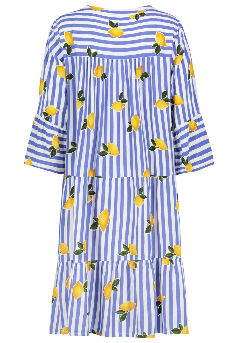 Kleid mit Volants,midi,3/4 Ärmel mi