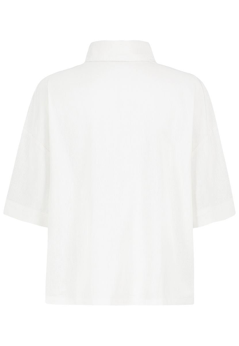 DOB Bluse, kurzarm, überschnittene