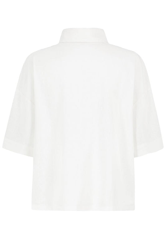 DOB Bluse, kurzarm, überschnittene