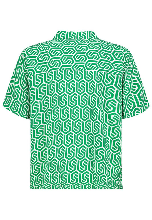 Damen, Bluse kurzarm