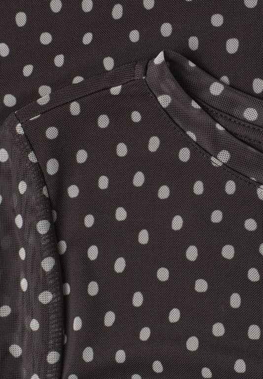 3/4-Arm Shirt aus Mesh mit Print