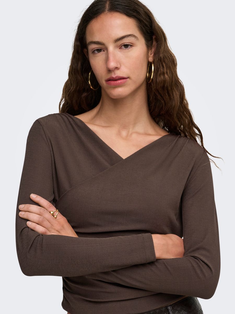 ONLLEXI L/S WRAP TOP JRS