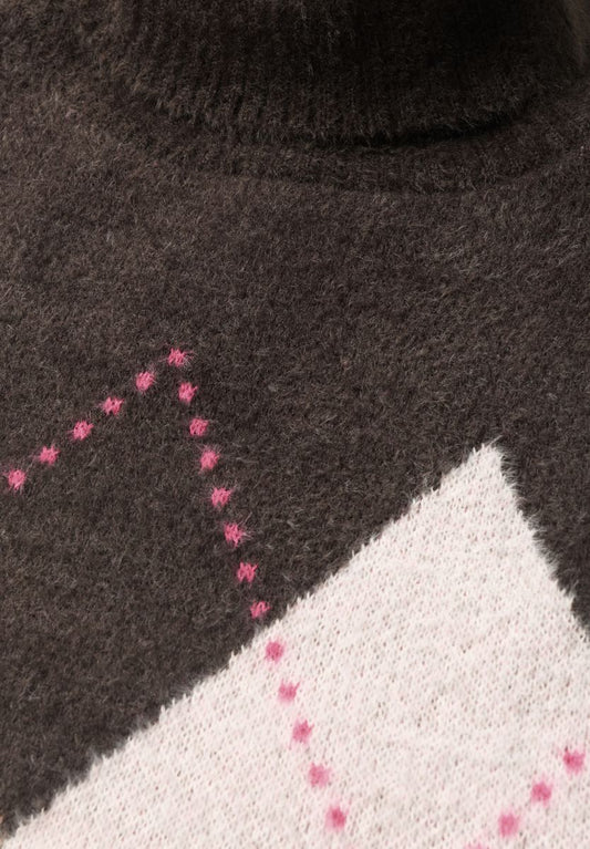 Pullunder mit Kragen und Argyle-Muster
