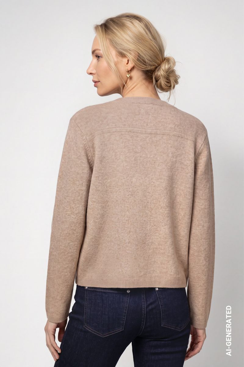 Strickjacke mit Seitentaschen