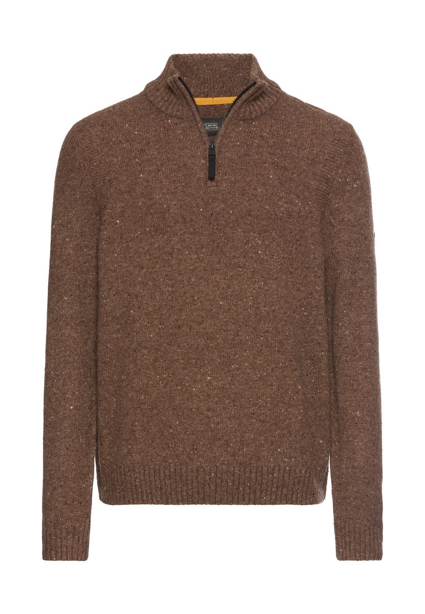 Strickpullover mit Stehkragen