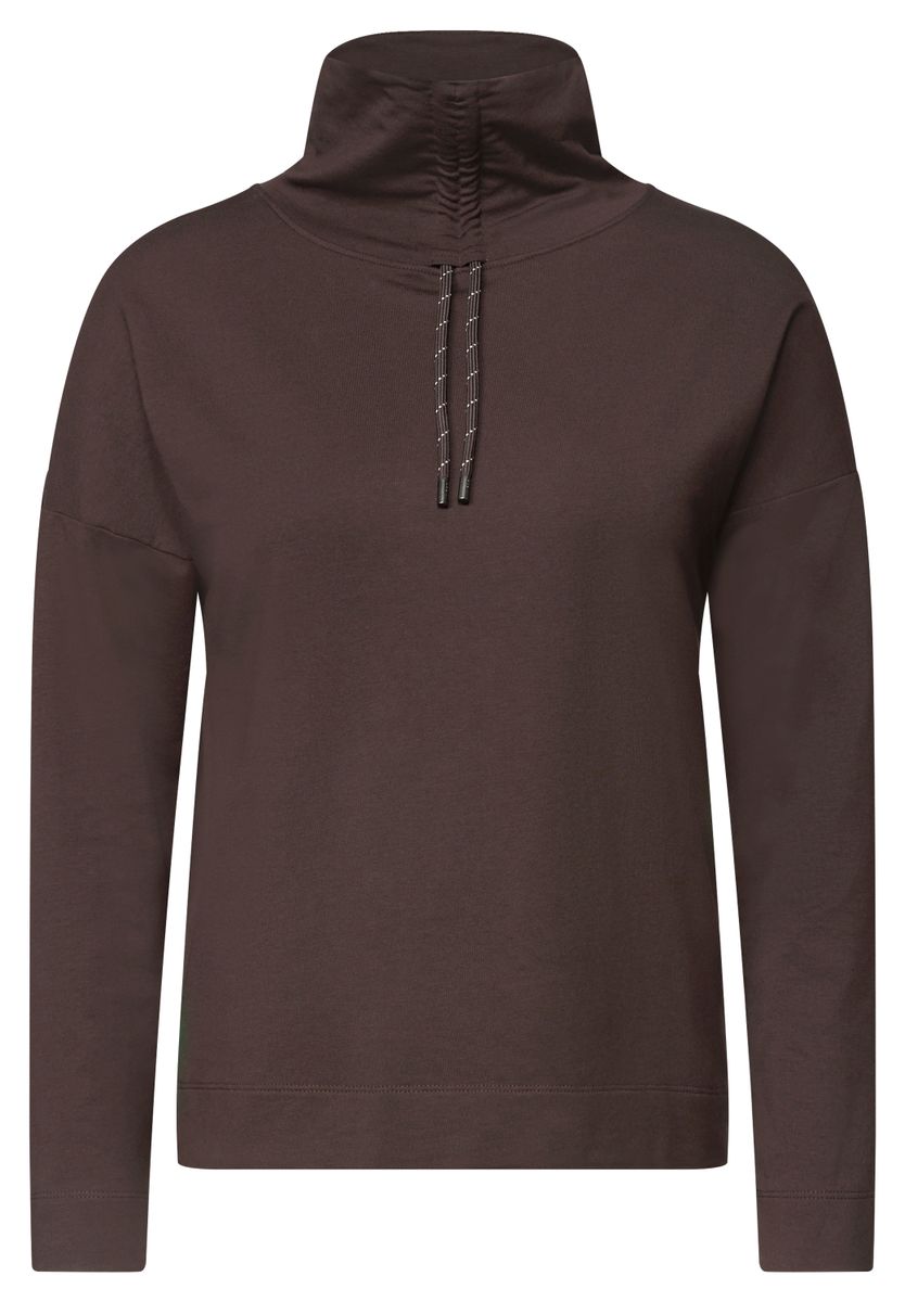 Langarm Shirt mit Rollkragen und Tunnelzug
