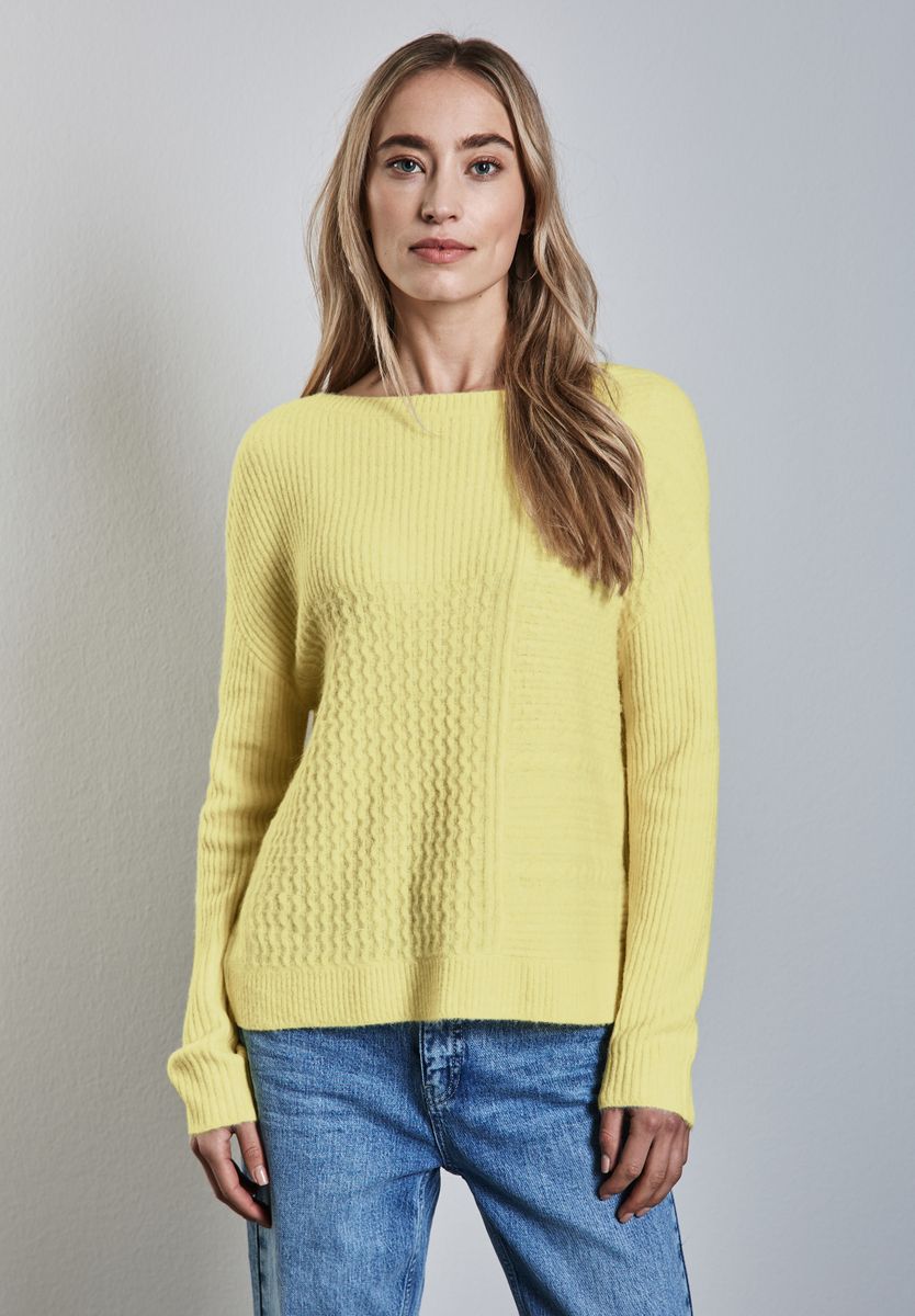 Strukturmix-Pullover