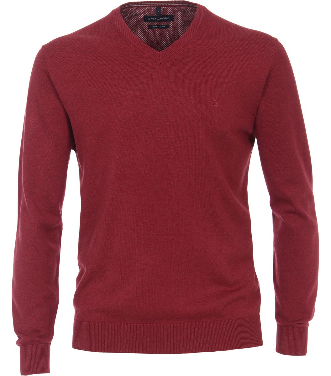 Pullover mit V-Ausschnitt uni 004430