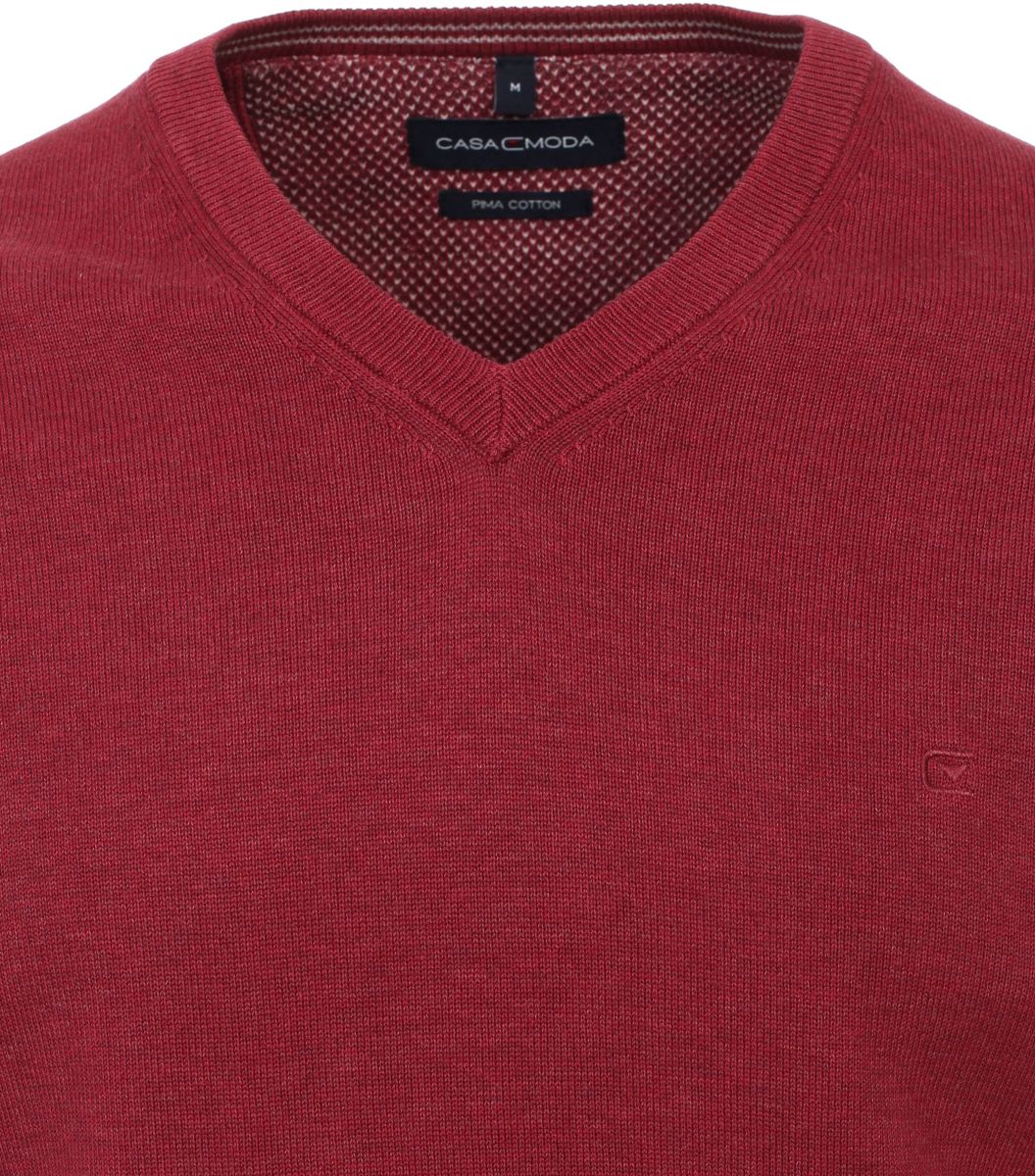 Pullover mit V-Ausschnitt uni 004430
