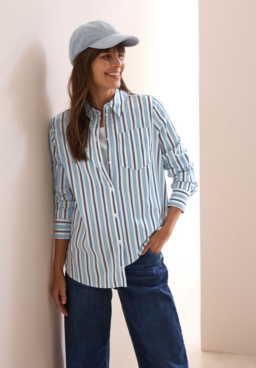 Gestreifte Longblouse