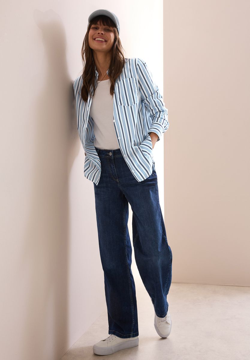 Gestreifte Longblouse