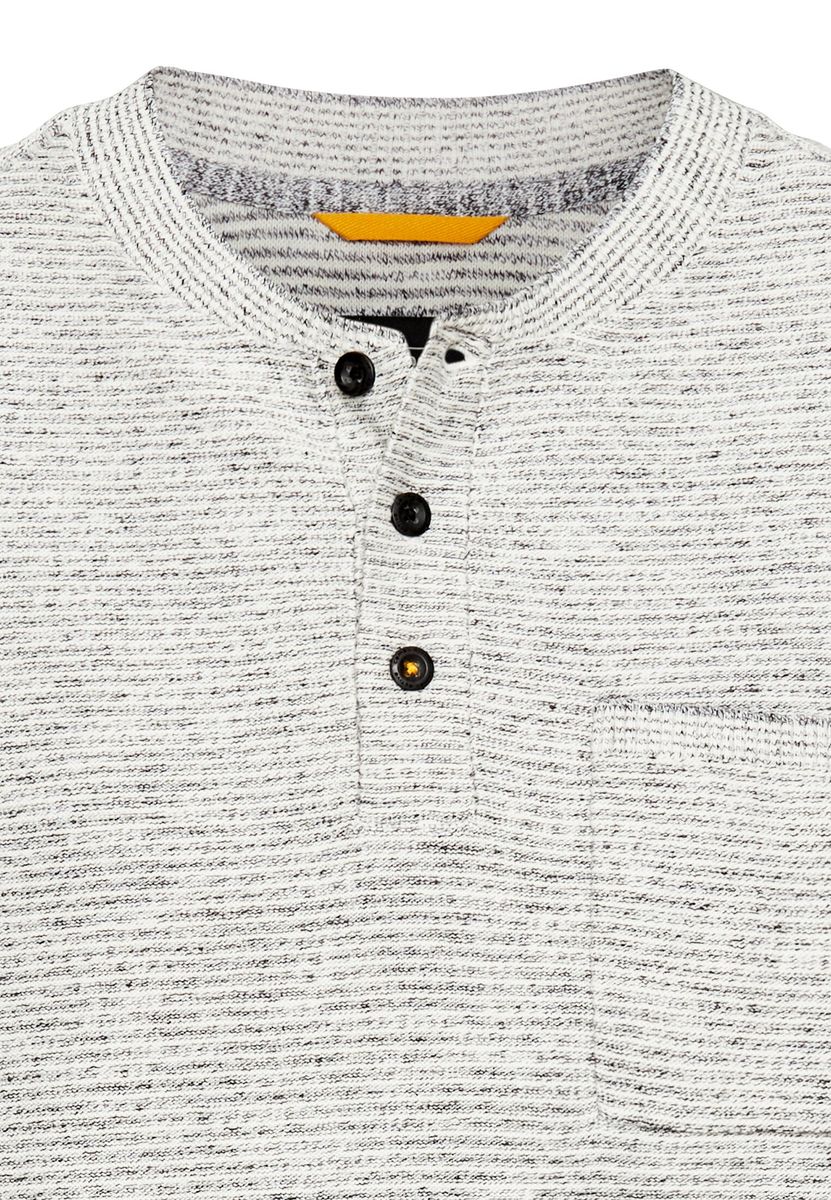 Henley Langarmshirt aus einem Baumwollmix