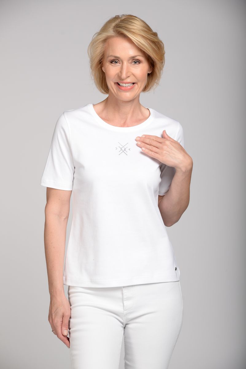 Rdh.-Shirt, 1/2 Arm, Steinchen