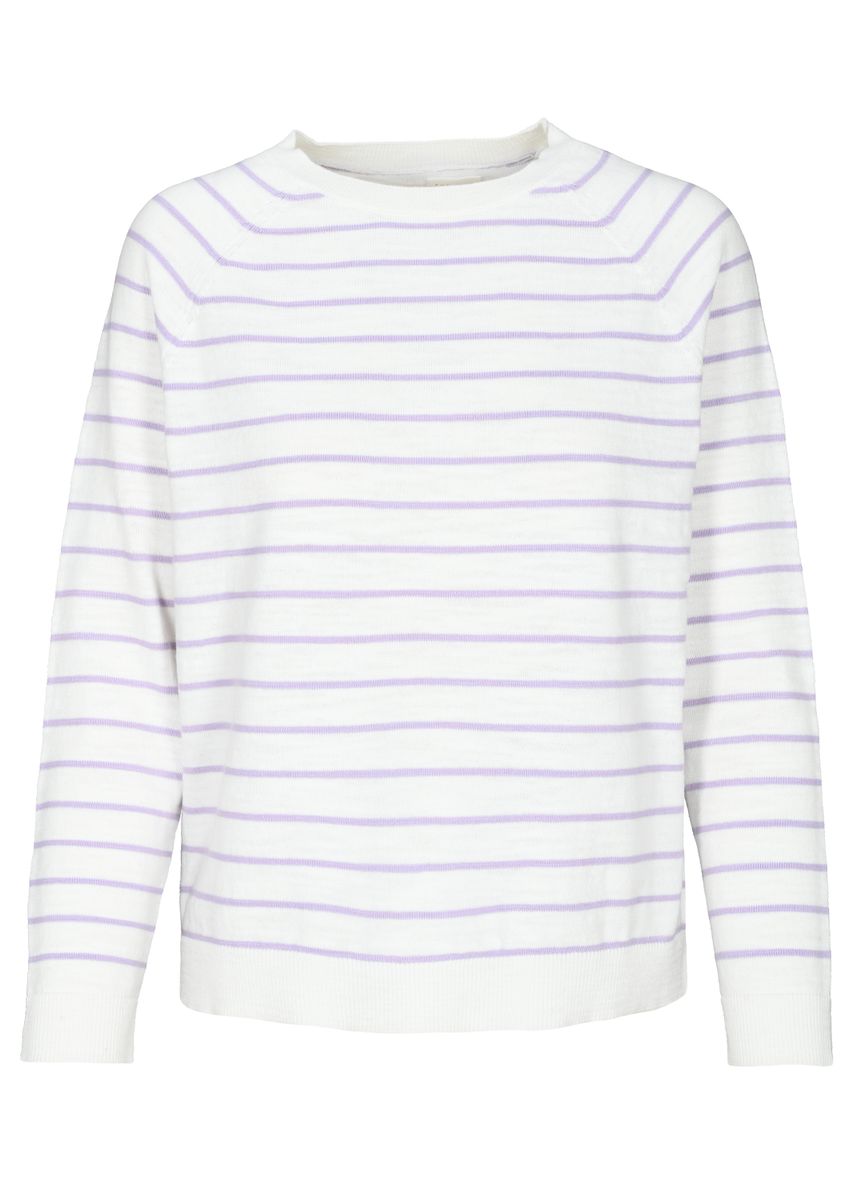 striped fine knitted pullover