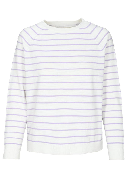 striped fine knitted pullover