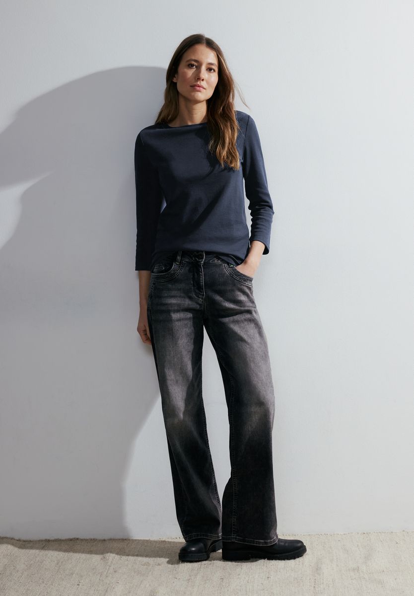 Basic Shirt in Unifarbe