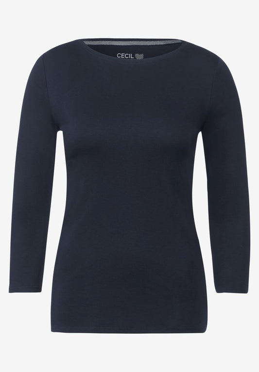 Basic Shirt in Unifarbe