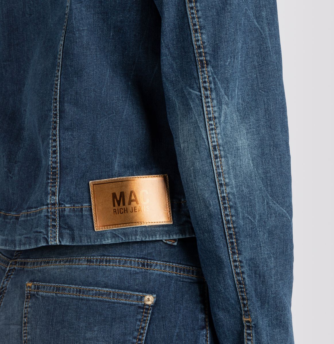 MAC JEANS - RICH JACKET, Light weight denim