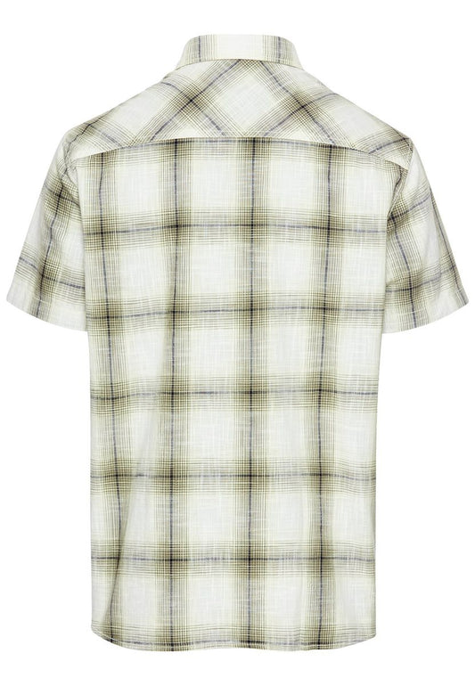 Kariertes Kurzarmhemd aus reiner Baumwolle