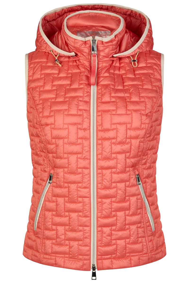 Steppweste mit Kapuze