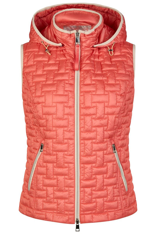 Steppweste mit Kapuze