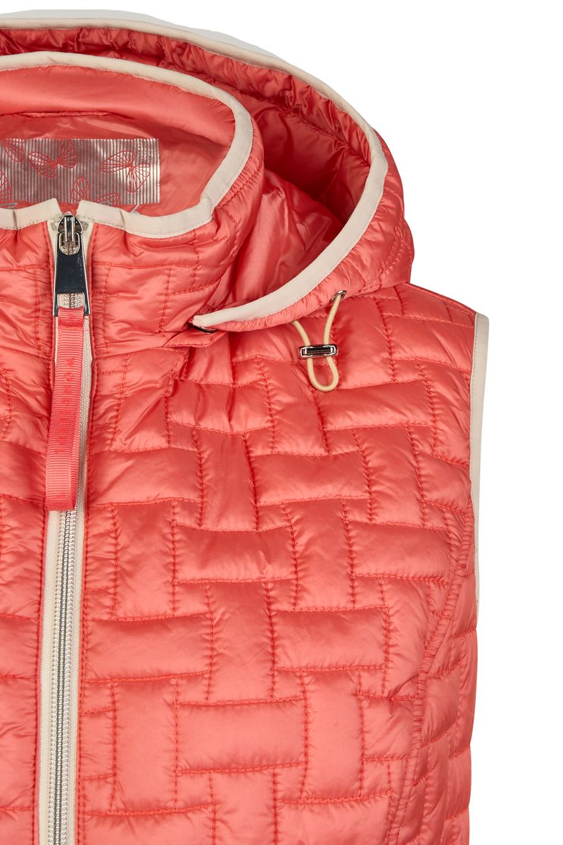 Steppweste mit Kapuze