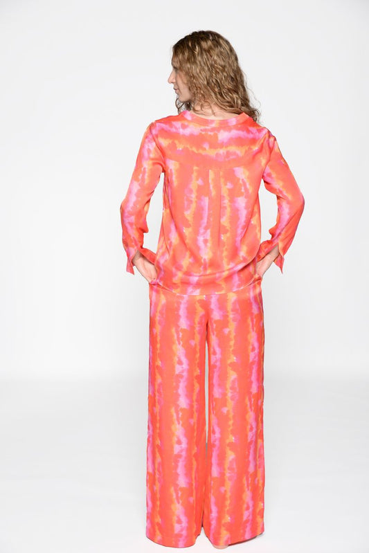 Bluse, Alloverprint, 1/1-Arm