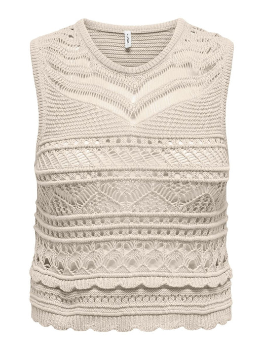 ONLPAULA SL O-NECK TOP KNT