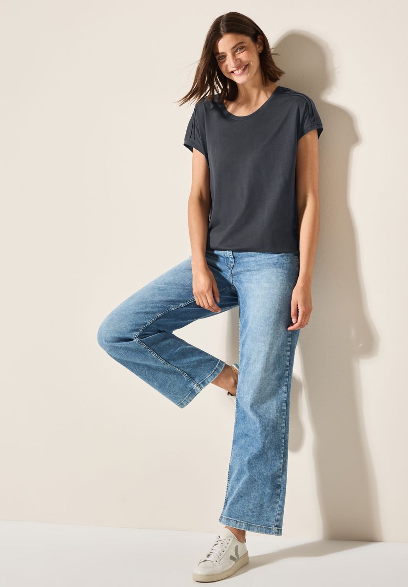 Shirt in Unifarbe