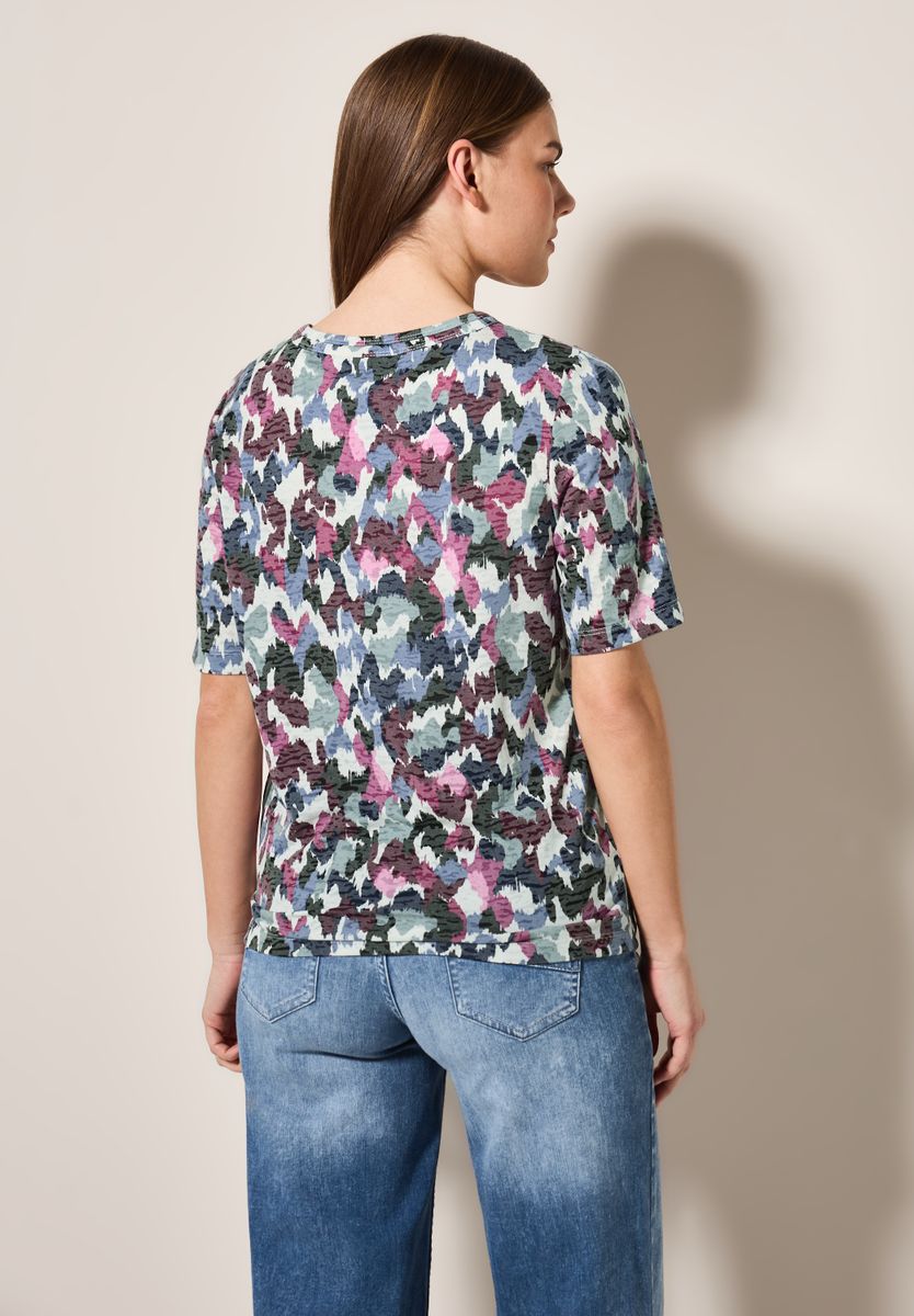 Shirt mit Burn-Out-Muster