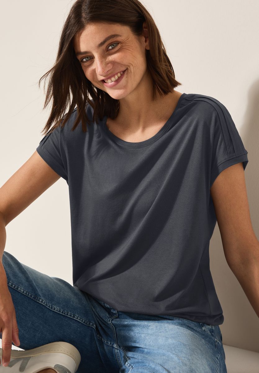 Shirt in Unifarbe
