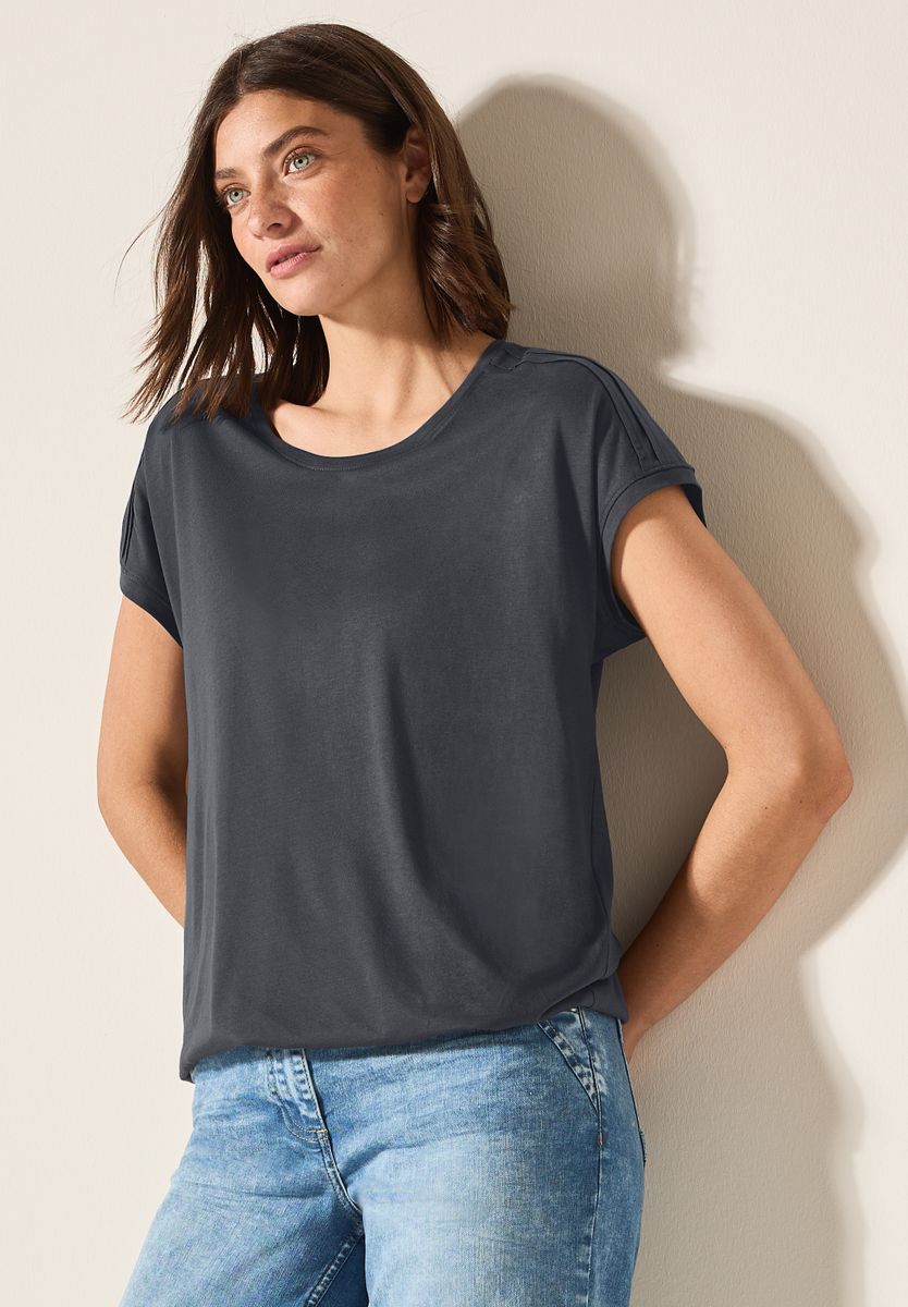 Shirt in Unifarbe